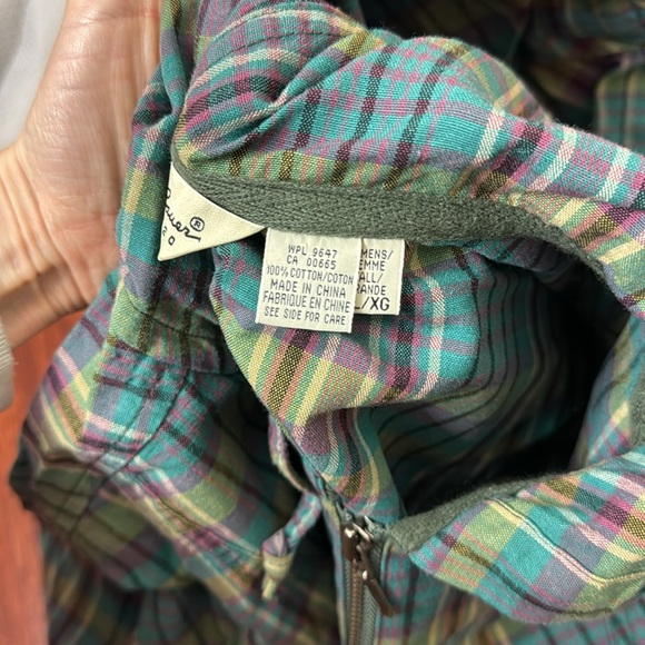 Eddie Bauer Plaid Hooded Pullover Jacket XL - Picture 7 of 8